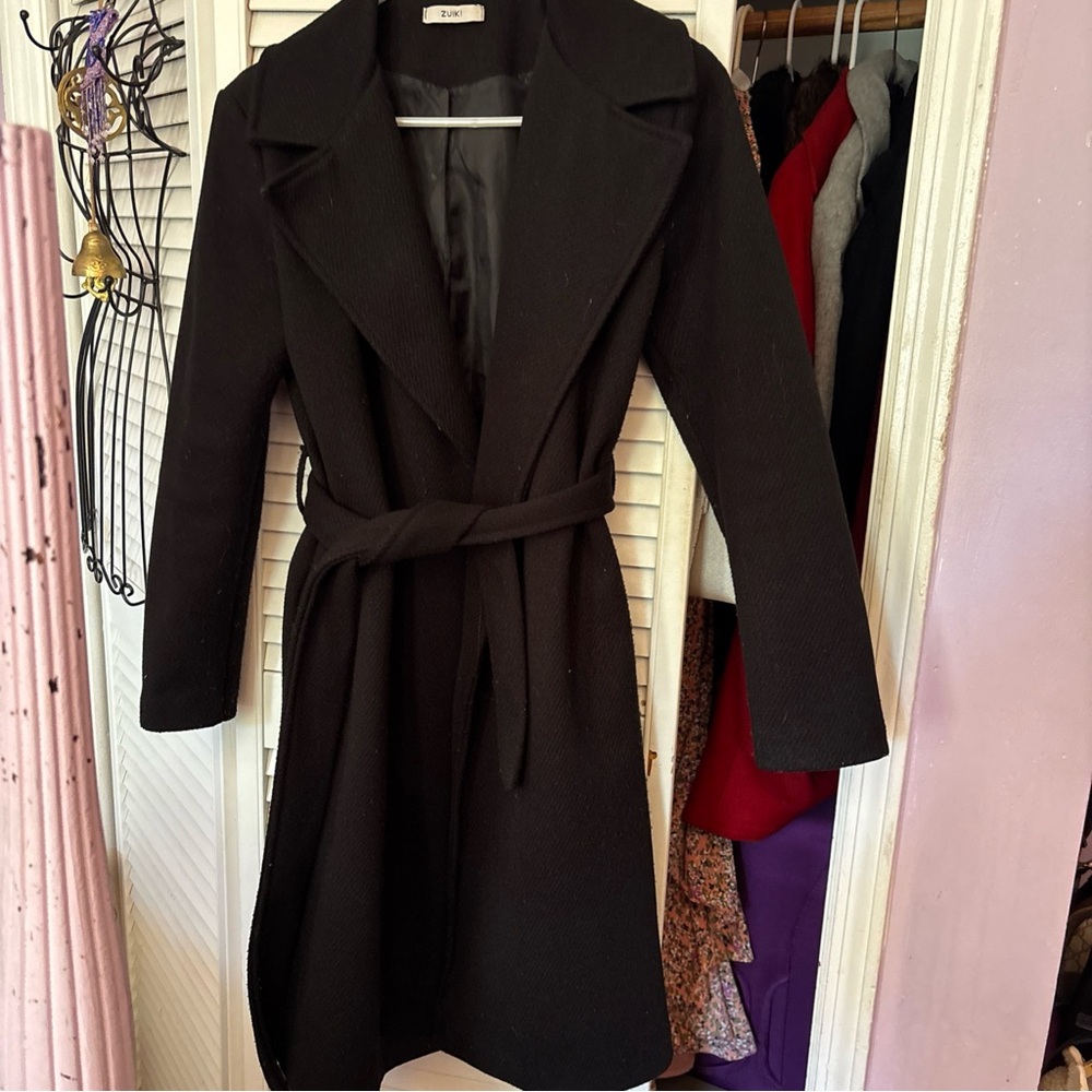 Black trench coat